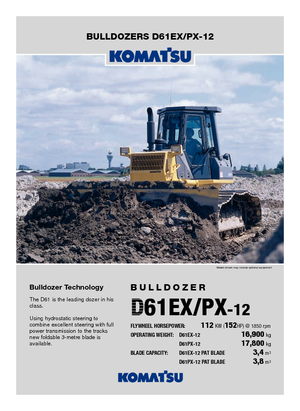 Buldozere pe șenile Komatsu D61PX-12