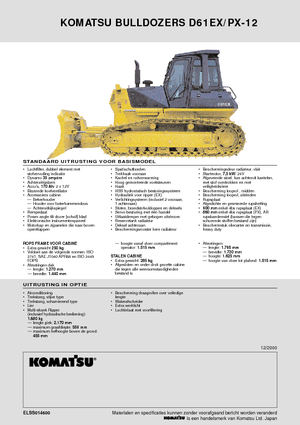 Buldozere pe șenile Komatsu D61PX-12