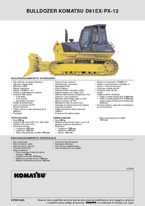Buldozere pe șenile Komatsu D61PX-12