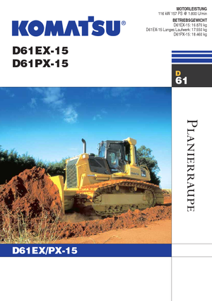 Buldozere pe șenile Komatsu D61PX-15