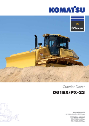 Buldozere pe șenile Komatsu D61EX-23