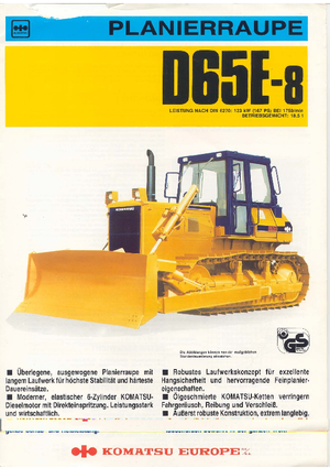 Buldozere pe șenile Komatsu D65E-8