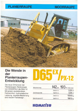 Buldozere pe șenile Komatsu D65EX-12