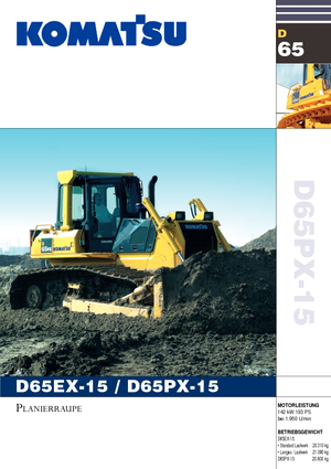 Buldozere pe șenile Komatsu D65EX-15