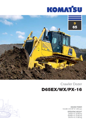 Buldozere pe șenile Komatsu D65PX-16
