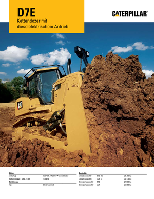 Buldozere pe șenile Caterpillar D7E