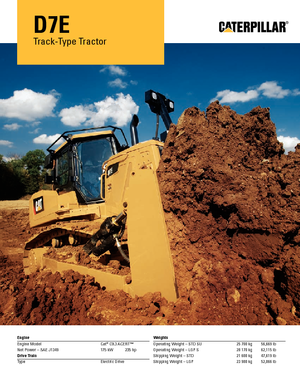 Buldozere pe șenile Caterpillar D7E