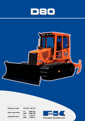 Buldozere pe șenile Fiat Kobelco D 80 LT