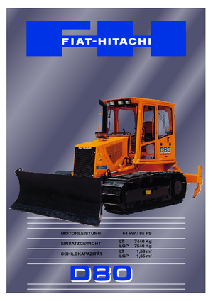 Buldozere pe șenile Fiat-Hitachi D 80 LT