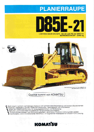 Buldozere pe șenile Komatsu D85E-21