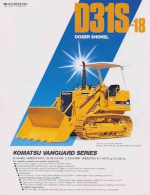 Buldozere pe șenile Komatsu D31S-18