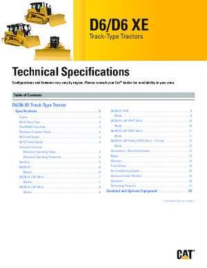 Buldozere pe șenile Caterpillar D6 XE LGP