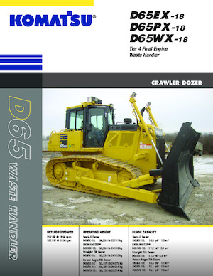 Buldozere pe șenile Komatsu D65EX-18E0