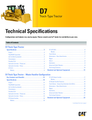 Buldozere pe șenile Caterpillar D7 LGP