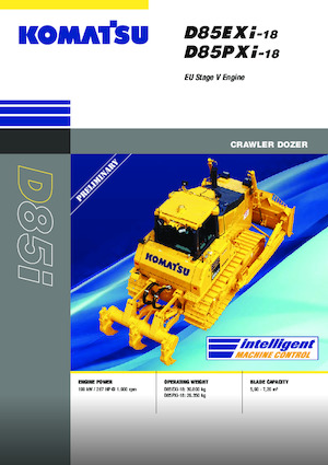 Buldozere pe șenile Komatsu D85EXi-18E0