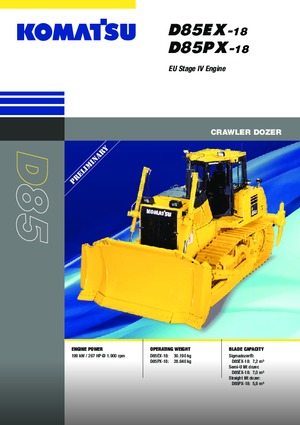 Buldozere pe șenile Komatsu D85PX-18E0