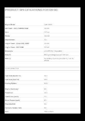 Buldozere pe șenile Caterpillar D9 GC