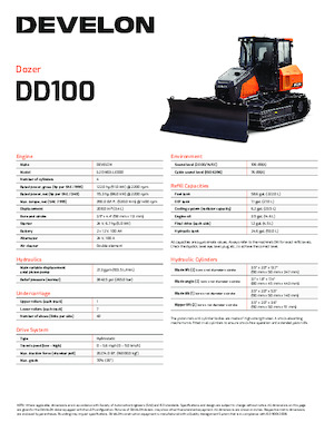 Buldozere pe șenile Develon DD100XL