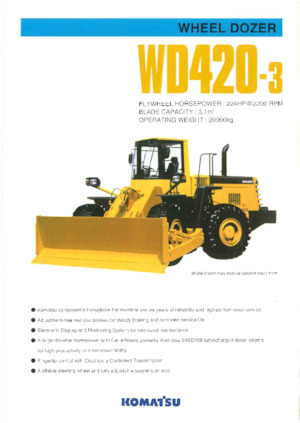 Buldozere pe roți Komatsu WD420-3A