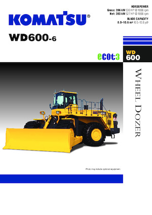 Buldozere pe roți Komatsu WD600-6