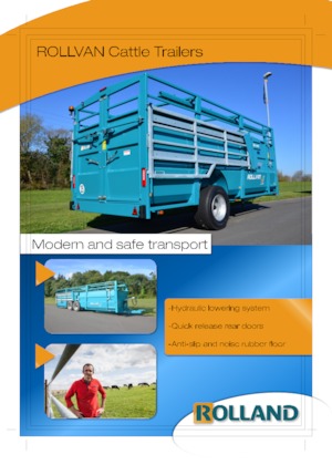 Trailere pentru transport bovine Rolland ROLLVAN 85