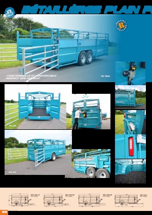 Trailere pentru transport bovine Rolland ROLLVAN 85