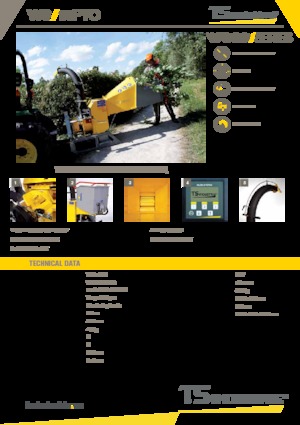 Tocătoare de lemn TS-Industrie 10 PTO