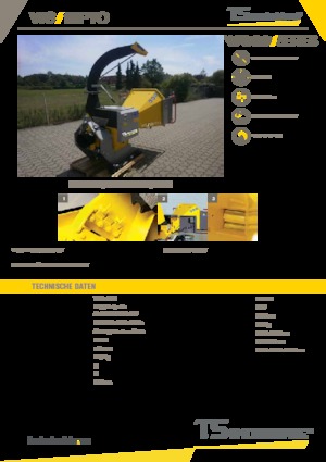 Tocătoare de lemn TS-Industrie 18 PTO