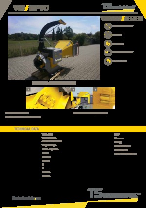 Tocătoare de lemn TS-Industrie 18 PTO