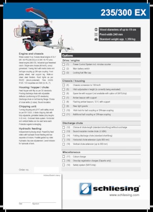 Tocătoare de lemn Schliesing 300 EX