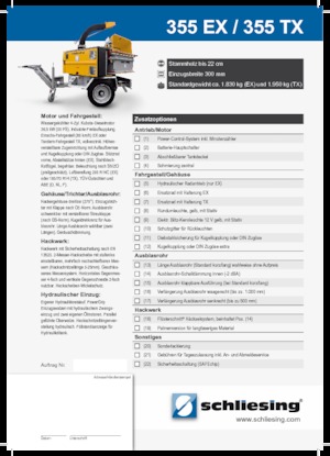 Tocătoare de lemn Schliesing 355 TX