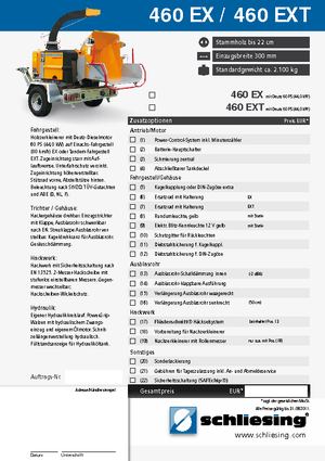 Tocătoare de lemn Schliesing 460 EX