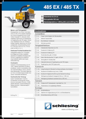 Tocătoare de lemn Schliesing 485 TX
