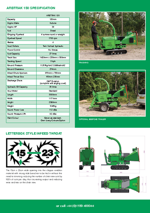 Tocătoare de lemn Green Mech Aborist 150-26 D