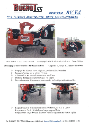 Tocătoare de lemn Bugnot BV-E 4 18 CH