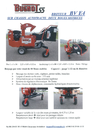 Tocătoare de lemn Bugnot BV-E 4 PF