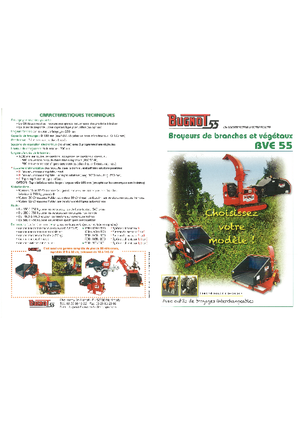 Tocătoare de lemn Bugnot BV-E 55 PF