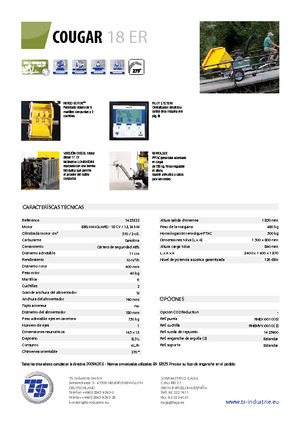 Tocătoare de lemn TS-Industrie Cougar 18 ER