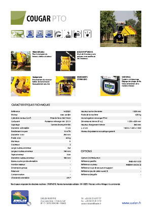 Tocătoare de lemn TS-Industrie Cougar PTO