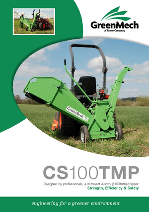 Tocătoare de lemn Green Mech CS 100 TMP