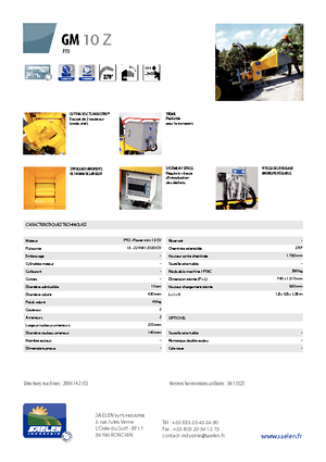 Tocătoare de lemn TS-Industrie GM 10 Z