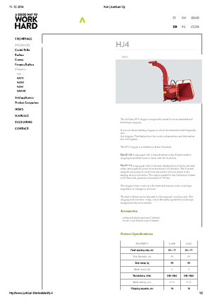 Tocătoare de lemn Junkkari HJ 4 G