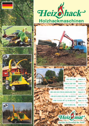 Tocătoare de lemn Heizohack HM 10-500 KTL