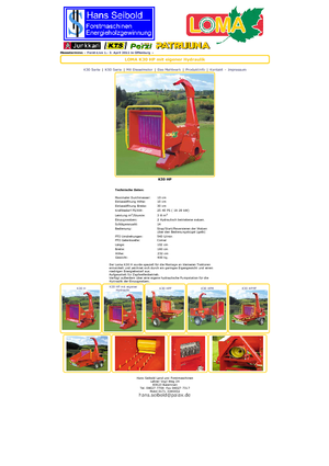 Tocătoare de lemn Loma K 30 HP