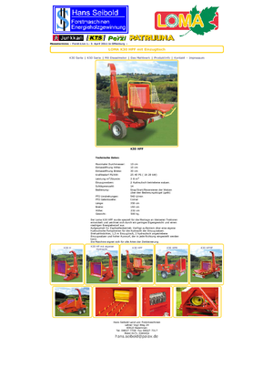 Tocătoare de lemn Loma K 30 HPF