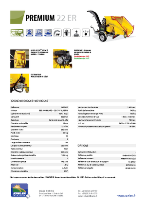 Tocătoare de lemn TS-Industrie Premium 22 ER