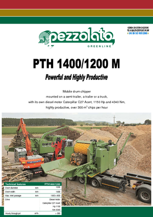 Tocătoare de lemn Pezzolato PTH 1400/1200
