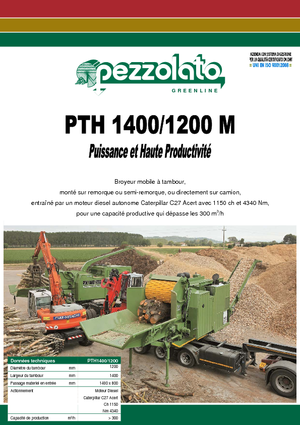 Tocătoare de lemn Pezzolato PTH 1400/1200