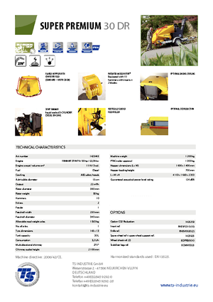 Tocătoare de lemn TS-Industrie Super Premium 30 DR