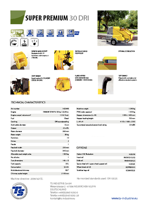 Tocătoare de lemn TS-Industrie Super Premium 30 DRI